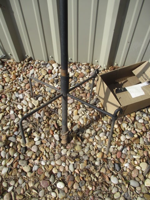 Large Black Metal Shepherd's Plant Hook - 2