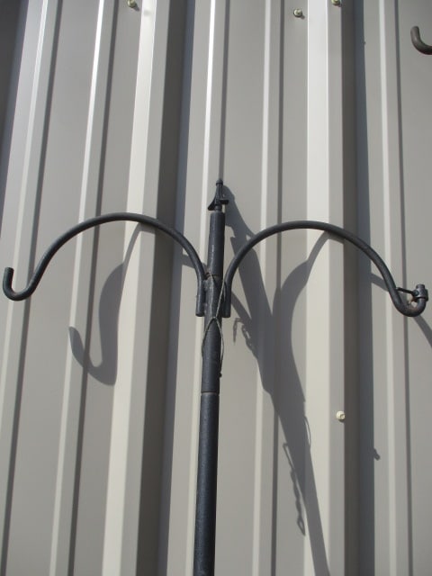 Large Black Metal Shepherd's Plant Hook - 3