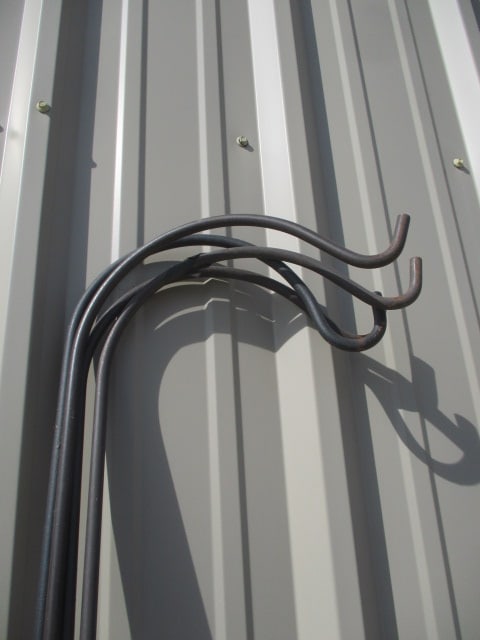 4 Black Metal Shepherd's Plant Hooks - 3