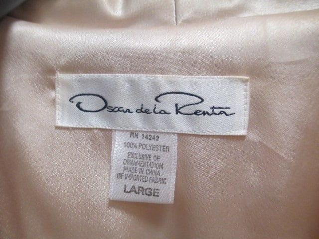 Oscar de la Renta Ladies Robe and Hand made Ladies Cocktail Dress - 6