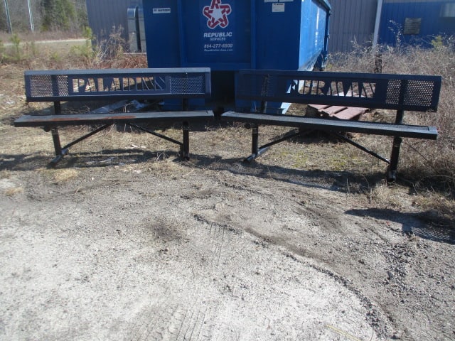 "FURMAN" and "PALADINS" Custom Iron Outdoor Benches (1 of 12)