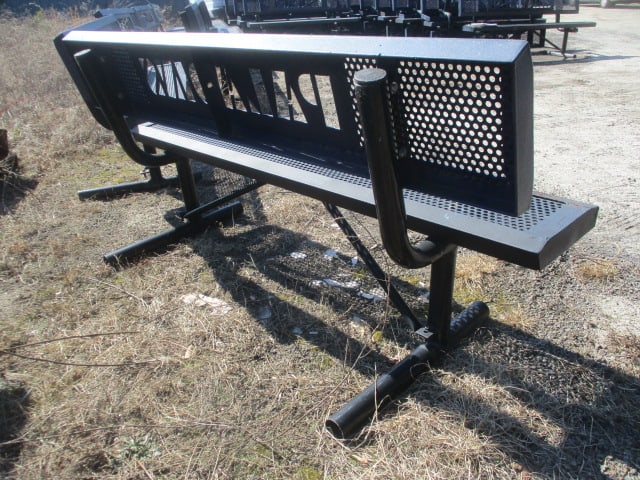 "FURMAN" and "PALADINS" Custom Iron Outdoor Benches - 5