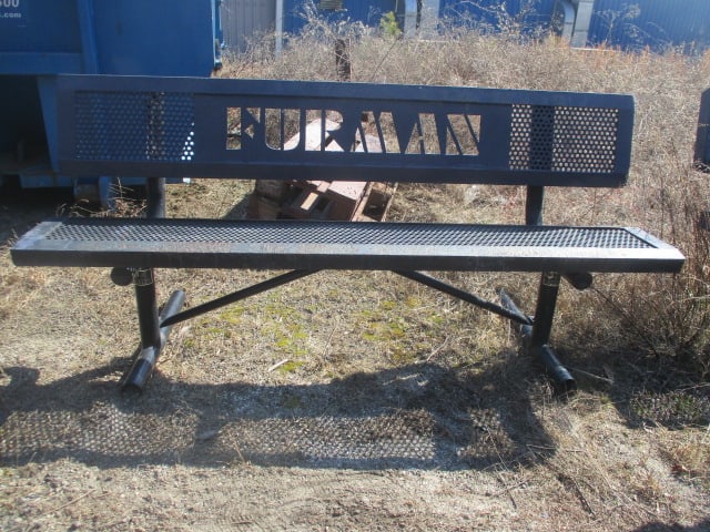 "FURMAN" and "PALADINS" Custom Iron Outdoor Benches - 8