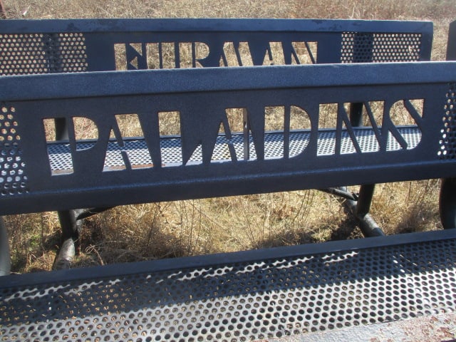 "FURMAN" and "PALADINS" Custom Iron Outdoor Benches - 3