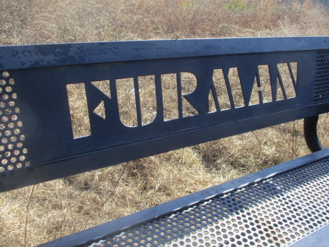 "FURMAN" and "PALADINS" Custom Iron Outdoor Benches - 9
