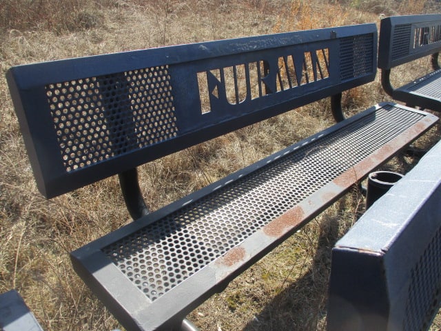 "FURMAN" and "PALADINS" Custom Iron Outdoor Benches - 10