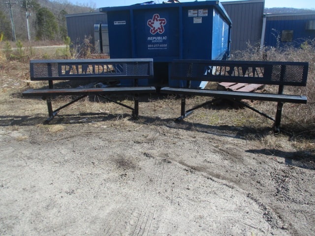 "FURMAN" and "PALADINS" Custom Iron Outdoor Benches (1 of 17)