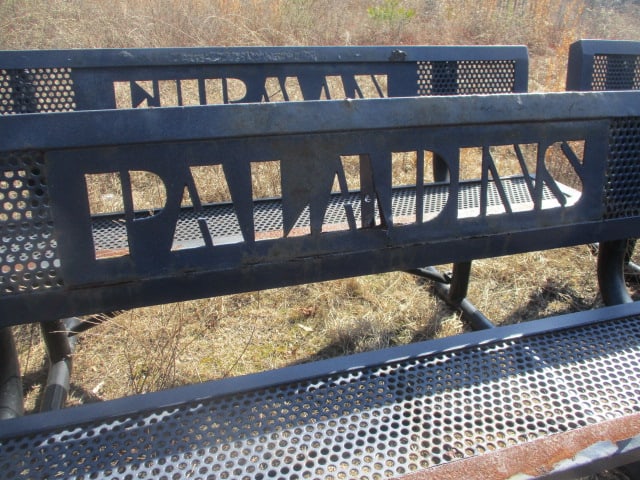 "FURMAN" and "PALADINS" Custom Iron Outdoor Benches - 3