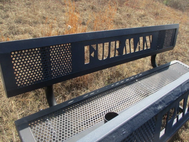 "FURMAN" and "PALADINS" Custom Iron Outdoor Benches - 11