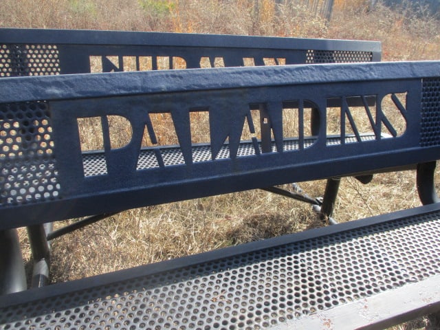 "FURMAN" and "PALADINS" Custom Iron Outdoor Benches - 3