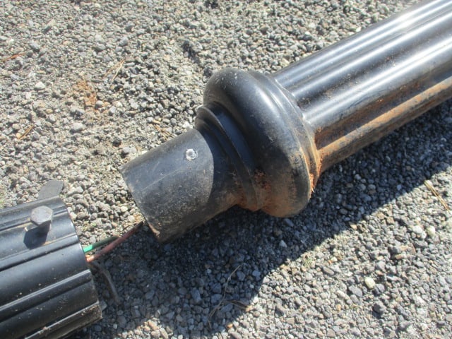 Hadco Black Cast Aluminum Pole Lamp with LED Light - 7