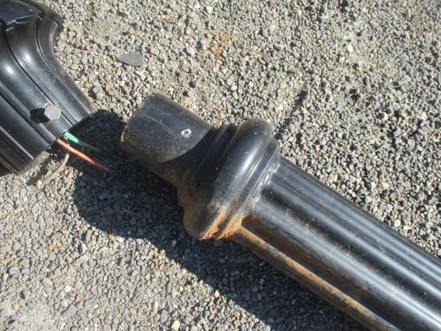 Hadco Black Cast Aluminum Pole Lamp with LED Light - 6