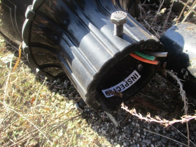 Hadco Black Cast Aluminum Pole Lamp with LED Light - 9