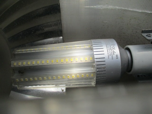 Hadco Black Cast Aluminum Pole Lamp with LED Light - 11