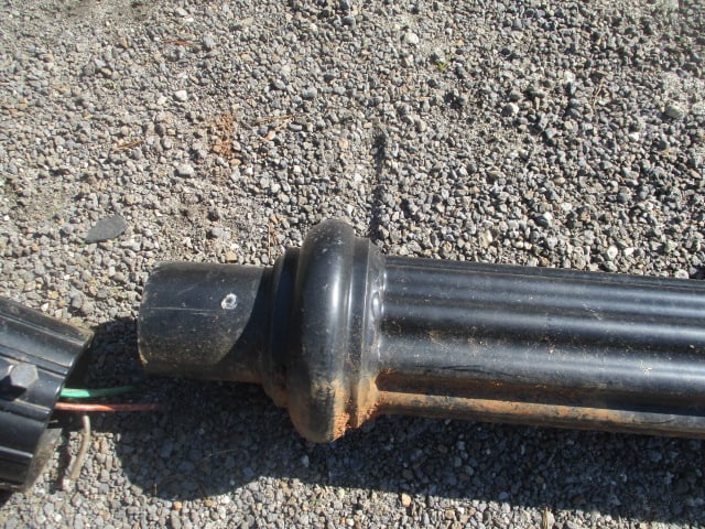 Hadco Black Cast Aluminum Pole Lamp with LED Light - 6