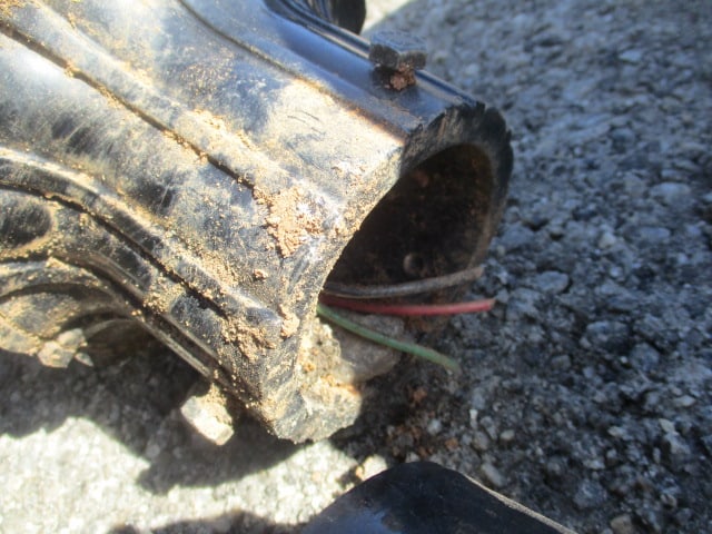 Hadco Black Cast Aluminum Pole Lamp with LED Light - 9