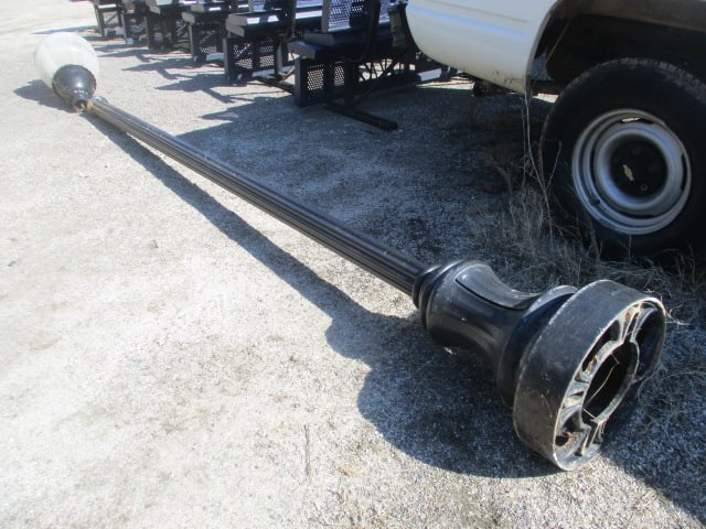 Hadco Black Cast Aluminum Pole Lamp with LED Light: Pole 148" tall, Lens assembly 40"h, uses LED screw-in bulb, some scuffs to finish, see pictures and preview, Local Pickup Only