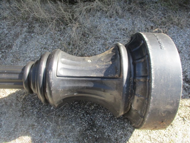 Hadco Black Cast Aluminum Pole Lamp with LED Light - 4