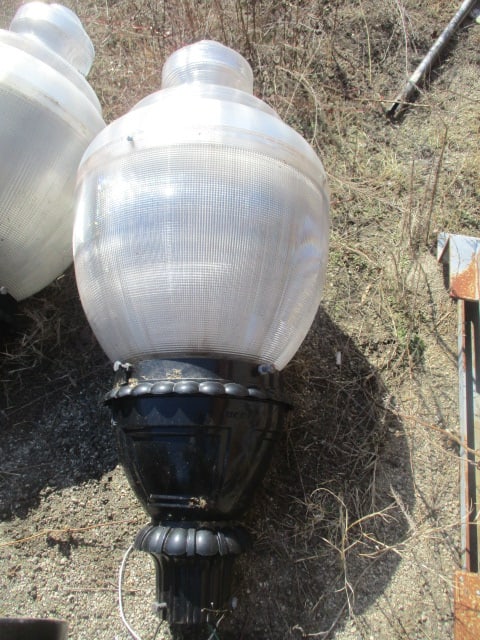 Hadco Black Cast Aluminum Pole Lamp with LED Light - 8