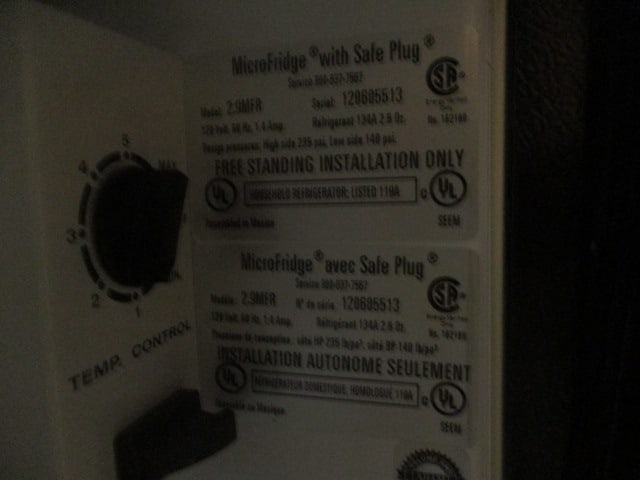 Micro Fridge Compact Refrigerator/Microwave Combo with Safe Plug - 11