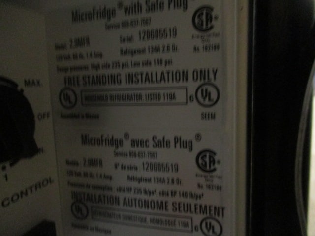 Micro Fridge Compact Refrigerator/Microwave Combo with Safe Plug - 11