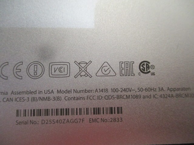 Apple A1418 iMac All-in-One Desktop - 4