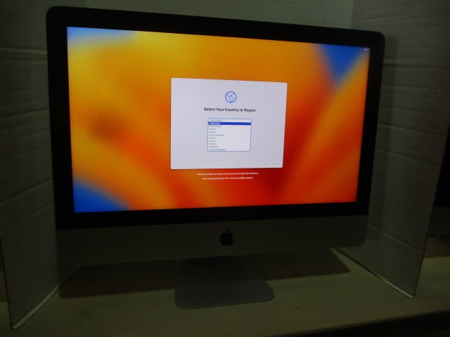 Apple A1418 iMac All-in-One Desktop: Does Not Have Power Cord-Powered on with Test Cord, Per IT Dept. Does not have operating system, Serial #C02WW03LJ1GC, EMC #3069