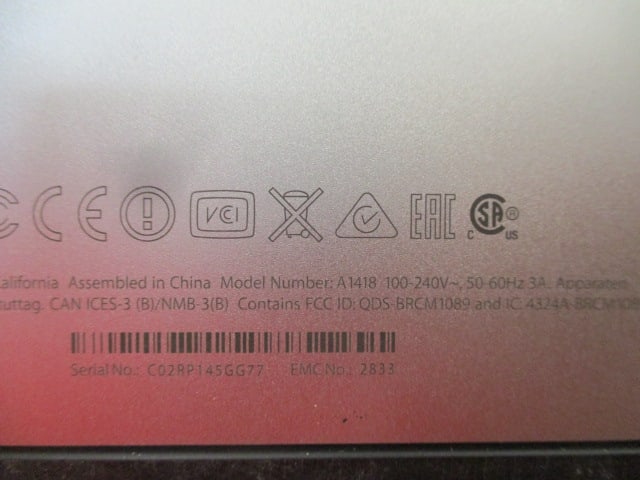 Apple A1418 iMac All-in-One Desktop - 5