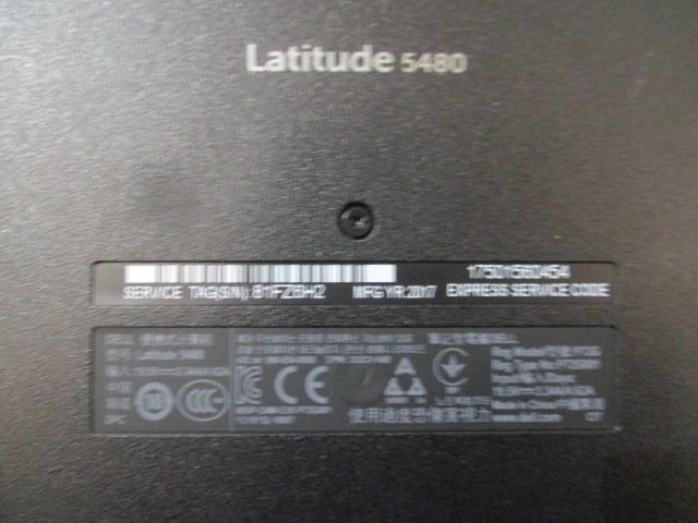 Dell Latitude 5480 Laptop with Power Cord - 5