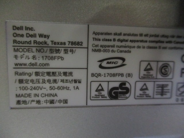 Dell Optiplex 790 CPU, 17" Monitor, Keyboard, Mouse and Power Cords - 5