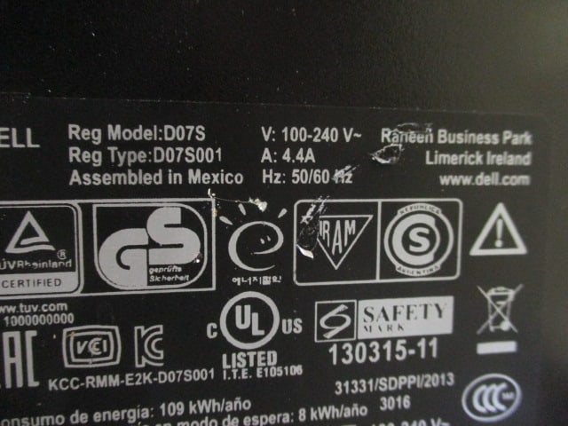 Dell Optiplex 7020 CPU, 19" Monitor, Keyboard, Mouse and Power Cords - 9