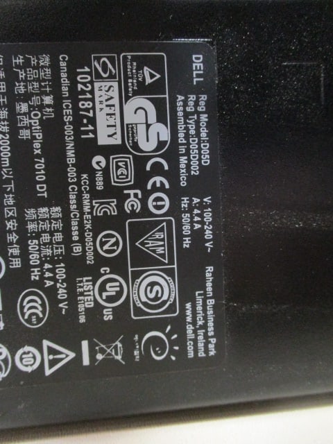 Dell Optiplex 7010 CPU, 22" Monitor, Keyboard, Mouse and Power Cords - 9