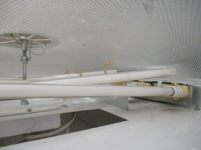 Five 30" Round Fluorescent Suspended Light Fixtures - 4