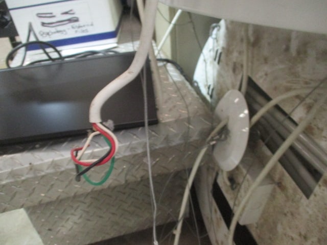 Five 30" Round Fluorescent Suspended Light Fixtures - 6