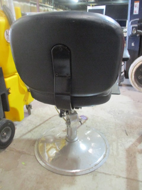 Black Vinyl Salon Chair - 5