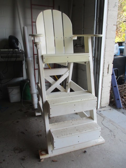 Tailwind Furniture White Life Guard Chair: 28"w, 41"h seat height, Local Pickup Only 