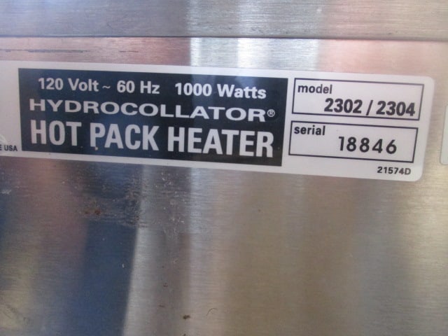 Portable Chattanooga Group Hydrocollator Hot Pack Heater Towel Warmer - 6