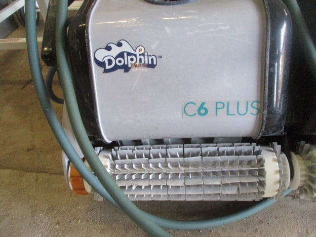 Dolphin C6 Plus Pool Cleaner on Dolly with Hose - 4