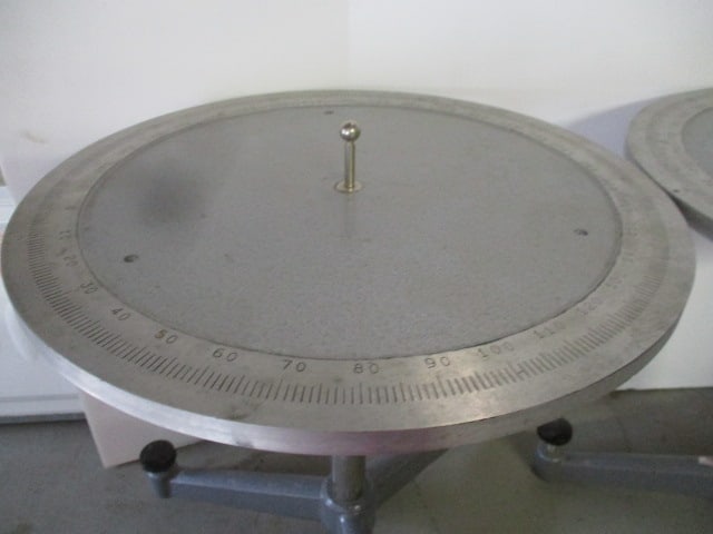 Two CENCO Optical Spectrometer Laboratory Rotation Tables - 2