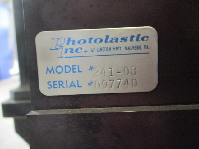 Photolastic Inc. Model 241-08 Photoelastic Stress Analysis Instrument - 8
