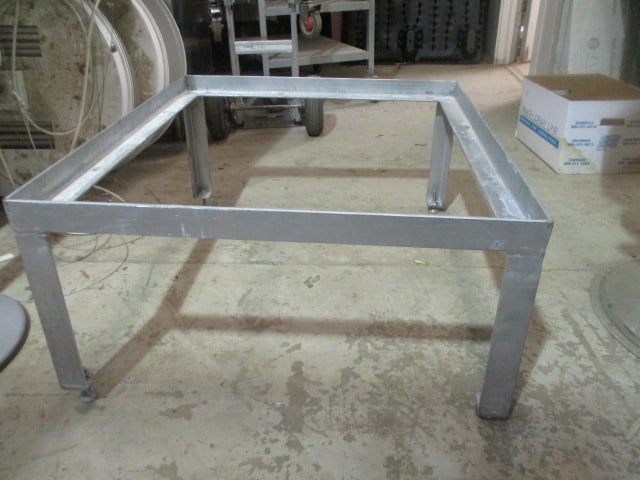 Painted Silver Heavy Steel Frame Stand (1 of 5)