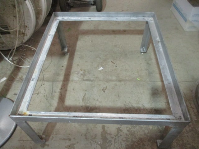 Painted Silver Heavy Steel Frame Stand - 2