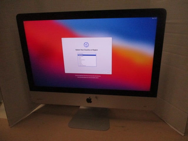 Apple A1418 iMac All-in-One Desktop: Does Not Have Power Cord-Powered on with Test Cord, Per IT Dept. Does not have operating system, Serial #C02VG03RJ1G9, EMC #3069