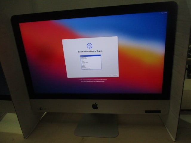 Apple A1418 iMac All-in-One Desktop: Does Not Have Power Cord-Powered on with Test Cord, Per IT Dept. Does not have operating system, Serial #D25S40ZQGG7F, EMC #2833