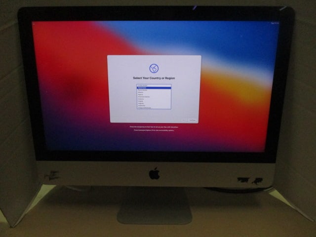 Apple A1418 iMac All-in-One Desktop: Does Not Have Power Cord-Powered on with Test Cord, Per IT Dept. Does not have operating system, Serial #D25S40ZCGG7F, EMC #2833