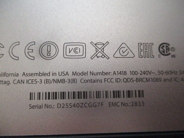 Apple A1418 iMac All-in-One Desktop - 6