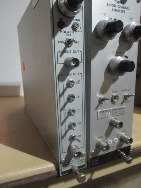 Ortec 428 Detector Bias Supply, 575A Amplifier and 850 Quad Scale - 12