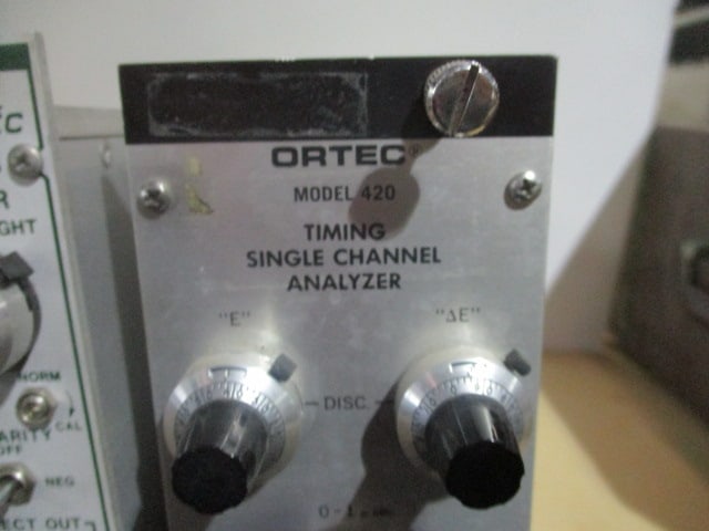 Ortec 428 Detector Bias Supply, 575A Amplifier and 850 Quad Scale - 9