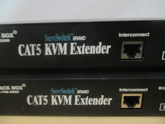 Two Black Box SenSwitch Brand CAT5 KVM Extenders - 3