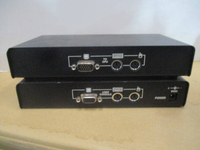 Two Black Box SenSwitch Brand CAT5 KVM Extenders - 4